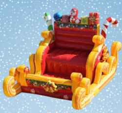 Santa Sleigh Selfie Inflatable